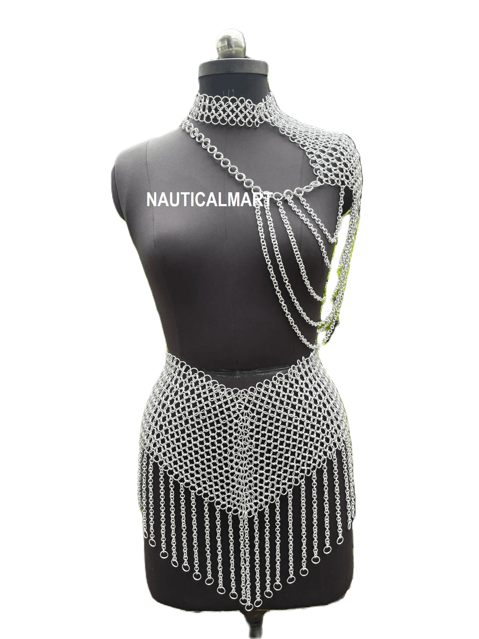 Other Medieval Lady Chainmail Top With Skirt Size ONE SIZE - 2 Thumbnail