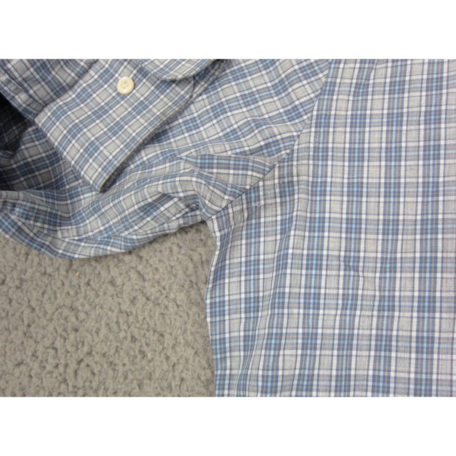 Peter Millar Peter Millar Shirt Men Large Blue Check Cotton Button-Down Shirt Size US L / EU 52-54 / 3 - 5 Thumbnail