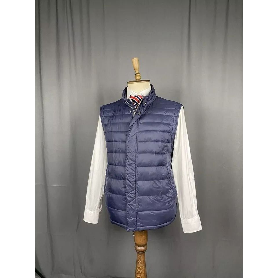 Boggi Boggi Men's Blue Down Insulated Puffer Vest Size 3XL Size US XXL / EU 58 / 5 - 3 Thumbnail