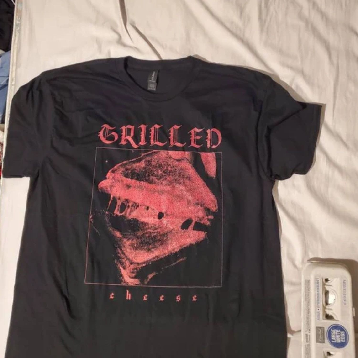 Japanese Brand Grilled cheese hardcore t-shirt, funny music t-shirts Size US L / EU 52-54 / 3 - 3 Thumbnail