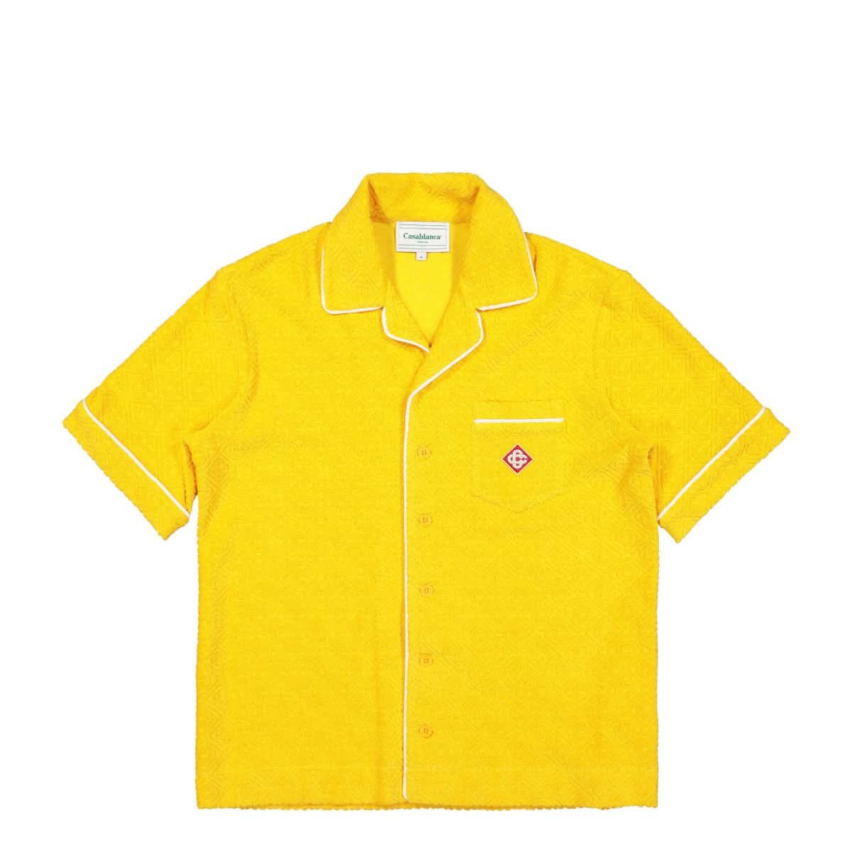 Casablanca o1mle0326 Terry Cuban Shirt in Yellow Size US XS / EU 42 / 0 - 1 Thumbnail