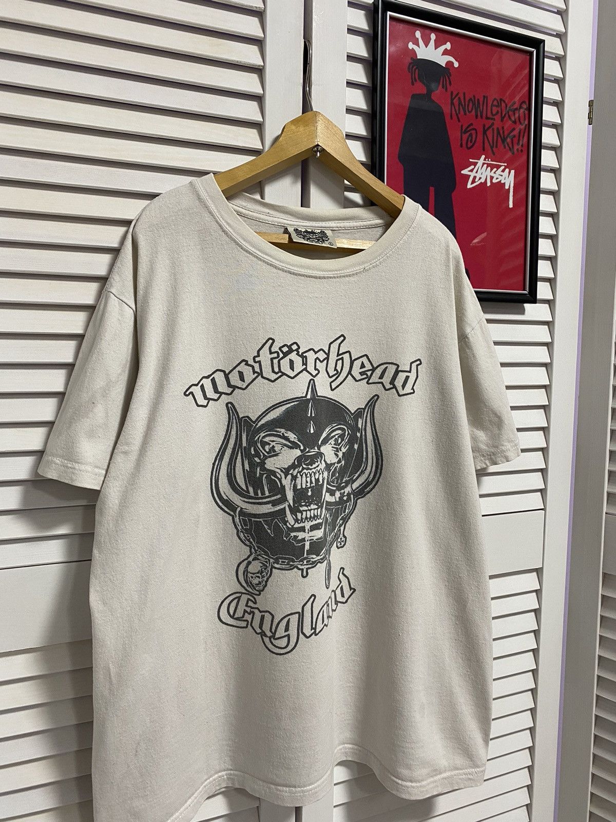 Band Tees Vintage T-shirt Tee Motörhead England Band Logo Rock Skull Size US M / EU 48-50 / 2 - 2 Thumbnail
