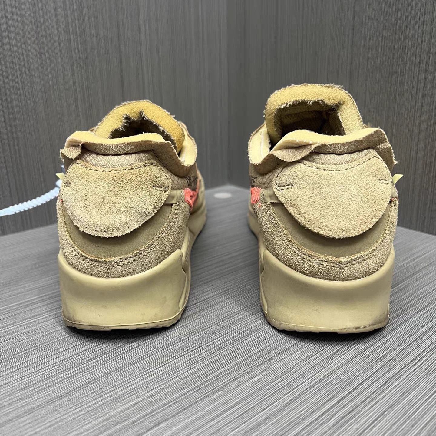 Nike OFF-WHITE × Nike Air Max 90 Desert Ore Sneakers K15 Size US 9 / EU 42 - 3 Thumbnail