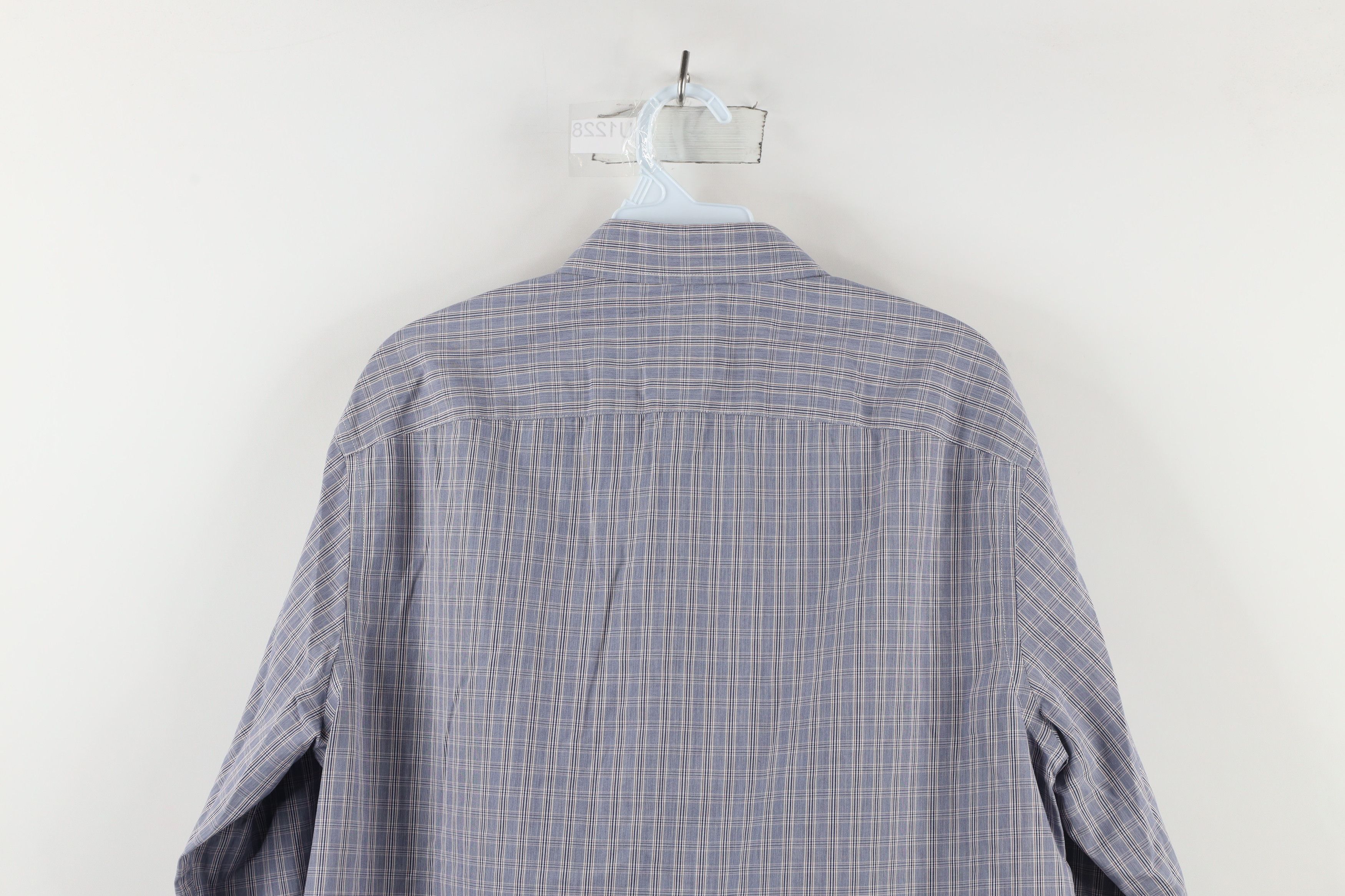 UNTUCKit × Vintage Untuckit Italy Two Ply Cotton Collared Button Shirt Plaid Size US L / EU 52-54 / 3 - 9 Thumbnail
