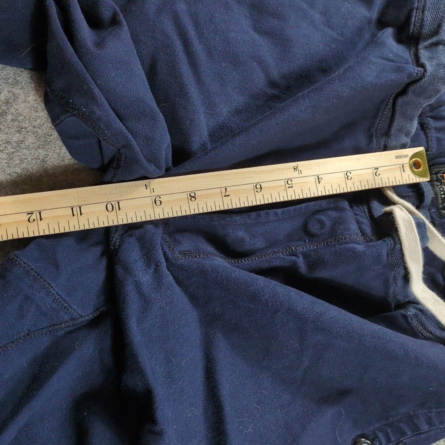 Beams Plus Beams Jogger Pants Men Blue Large Button Fly Drawstring Size US 34 / EU 50 - 5 Thumbnail