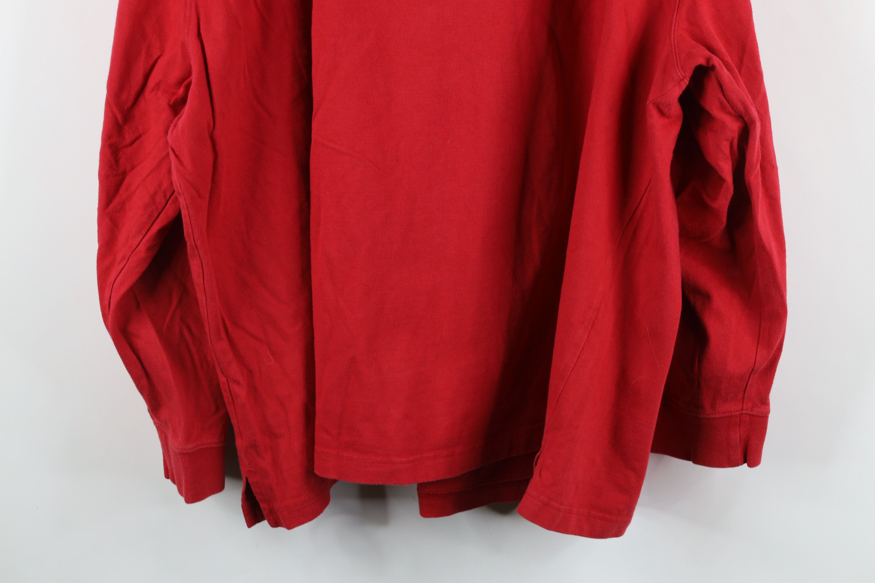 Big Mac × Vintage Vintage 90s Big Mac Workwear Heavyweight Henley T-Shirt Red Size US XXL / EU 58 / 5 - 10 Thumbnail