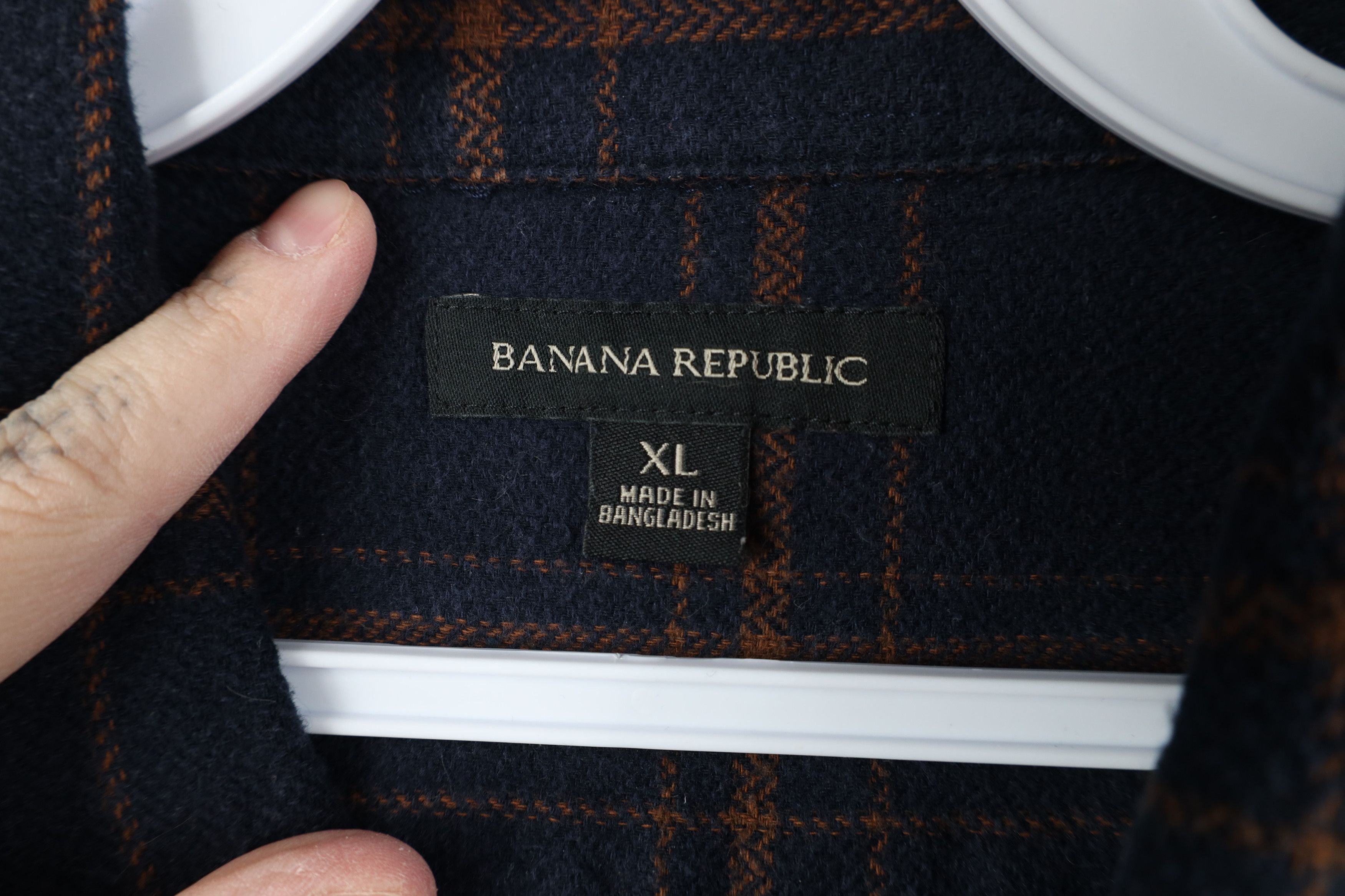 Banana Republic Banana Republic Pocket Flannel Collared Button Shirt Plaid Size US XL / EU 56 / 4 - 7 Thumbnail