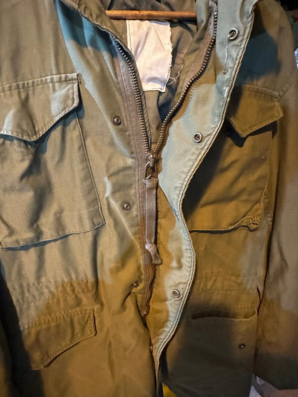 Designer Vintage US Army M-65 Field Jacket Olive Drab w/ Unit Stencil Size US M / EU 48-50 / 2 - 4 Thumbnail