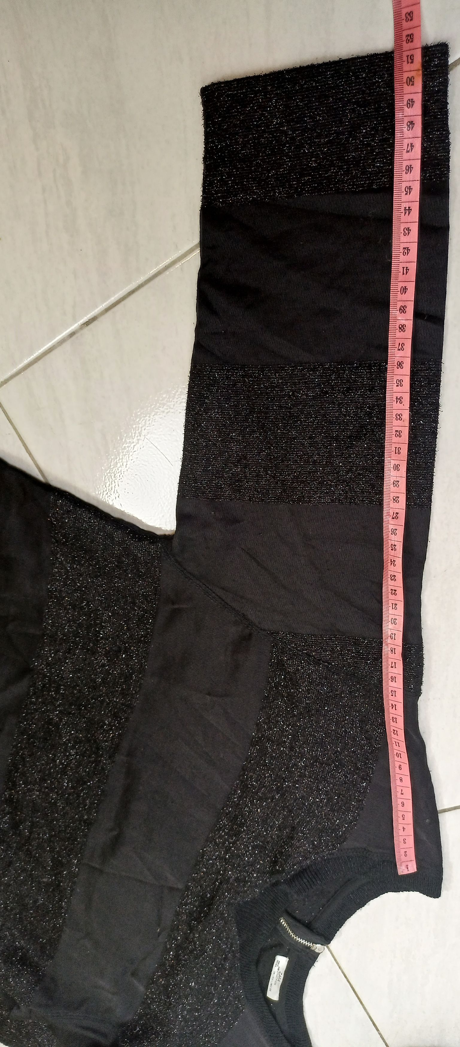 If Six Was Nine × Zara ZARA Stripped Glitter Women's Black Knitted Neck Size US L / EU 52-54 / 3 - 6 Thumbnail
