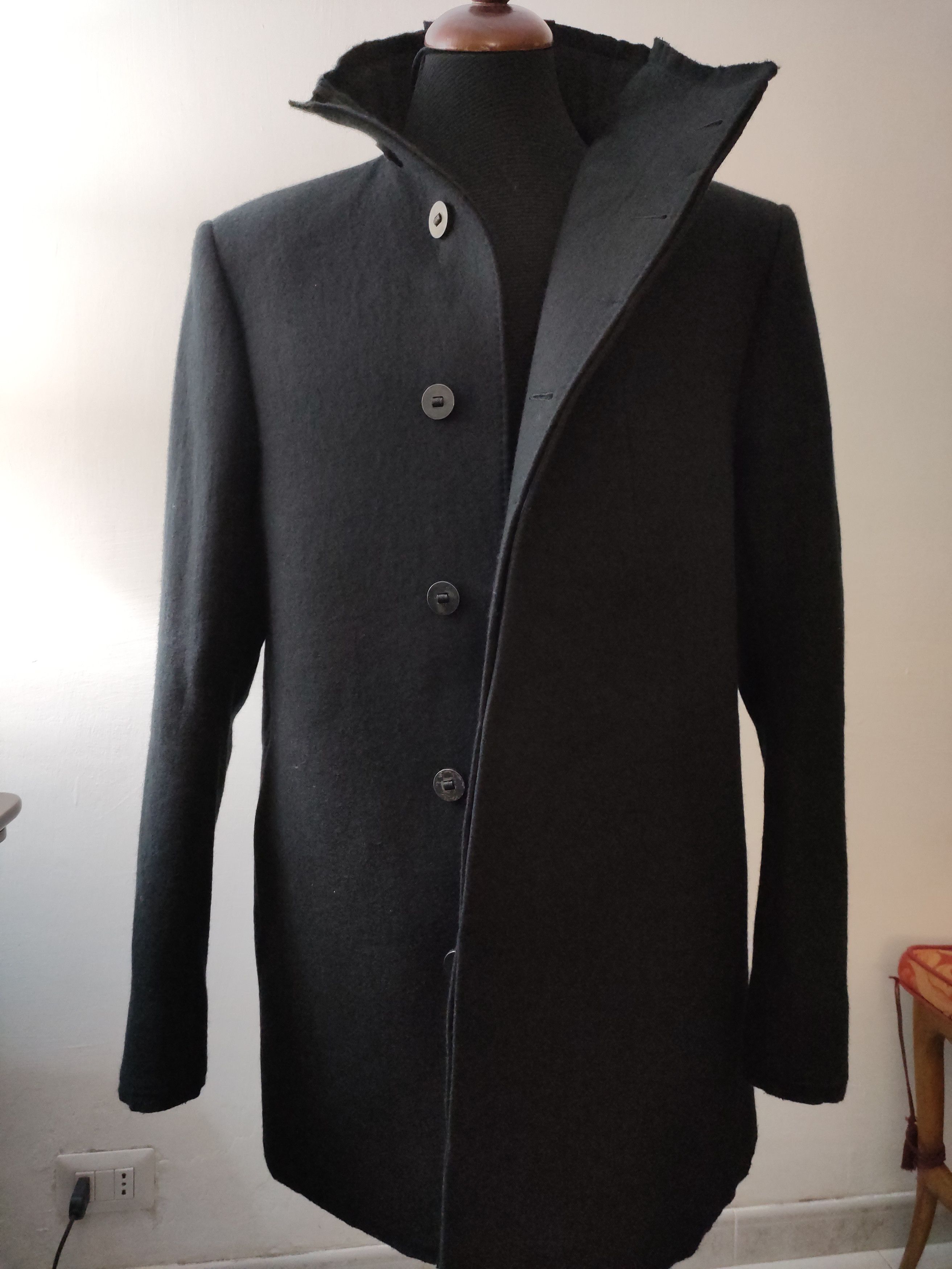 Boris Bidjan Saberi XXL short 1 wool coat