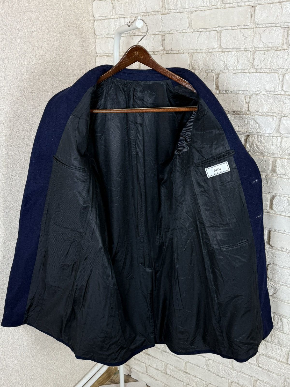 AMI AMI Alexandre Mattiussi Navy Blues Wool Coat Size 48 Size US M / EU 48-50 / 2 - 15 Thumbnail