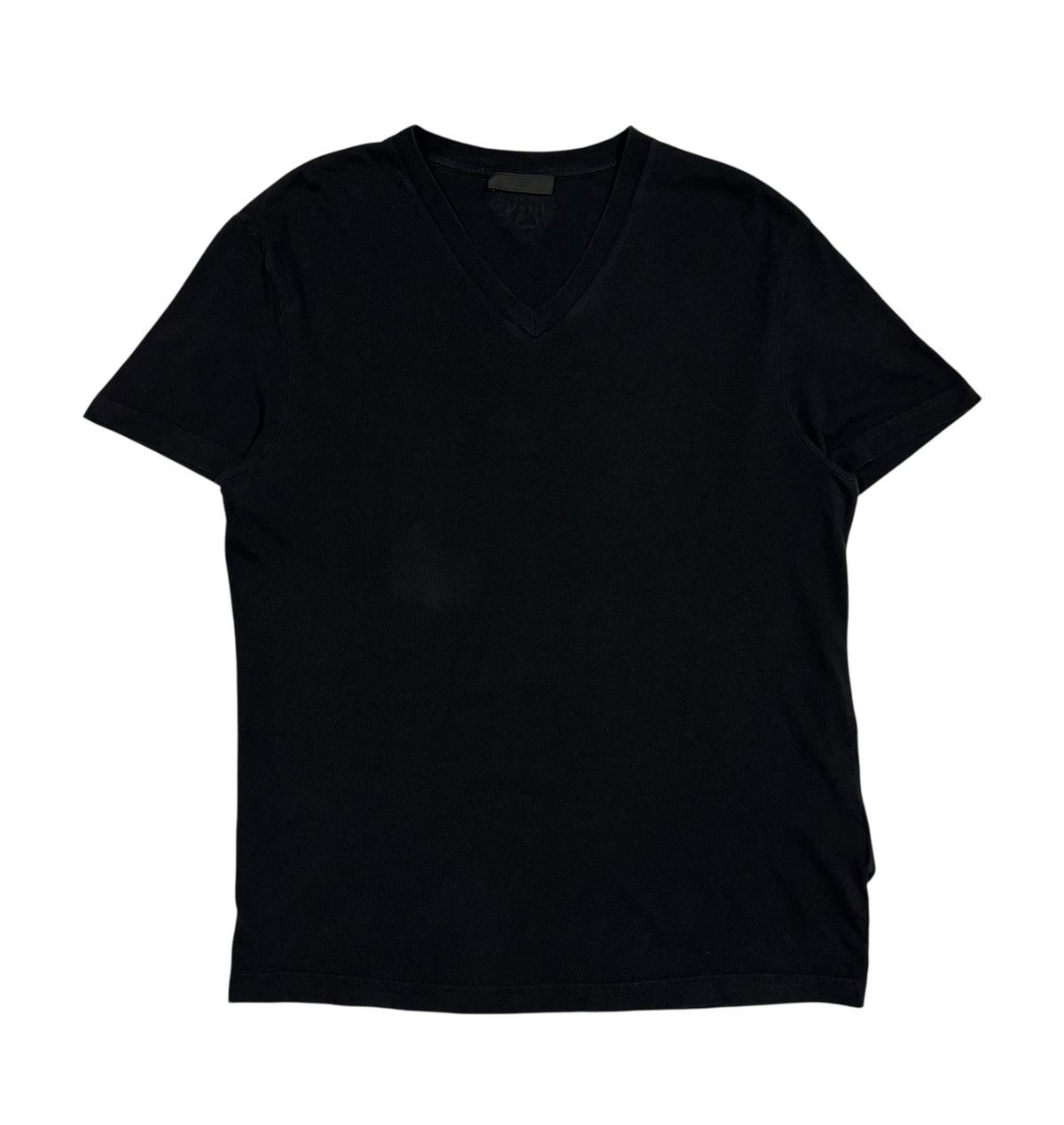 Prada Authentic🔥Prada Triagle Logo V-Neck Plain Shirt Size US L / EU 52-54 / 3 - 1 Thumbnail