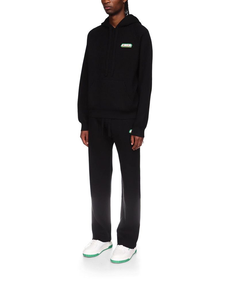 Casablanca o1mle0326 Rib Effect Hoodie in Black Size US XXL / EU 58 / 5 - 6 Thumbnail