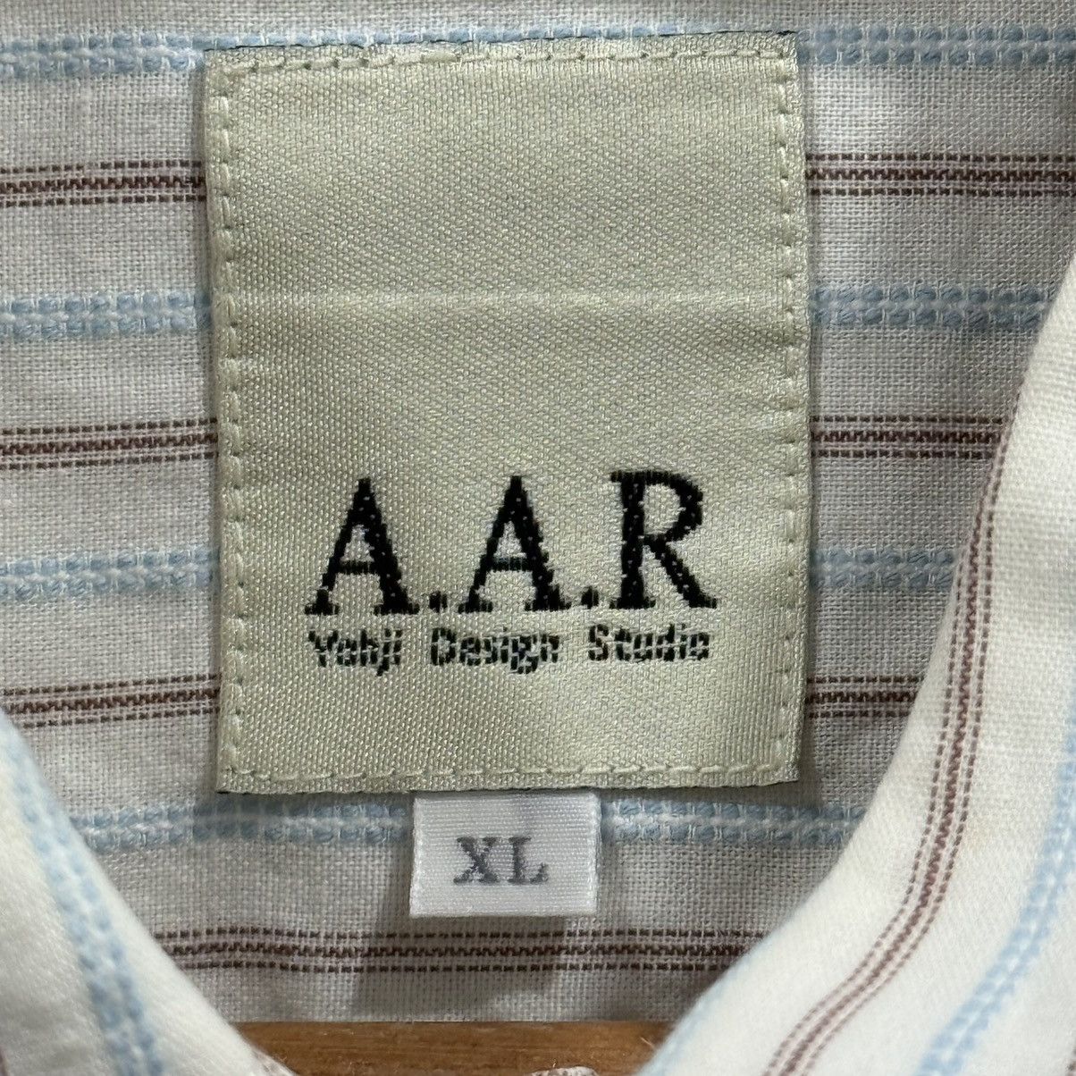 Yohji Yamamoto AAR Yohji Design Studio Stripe Shirt Button Ups Size US XL / EU 56 / 4 - 3 Thumbnail