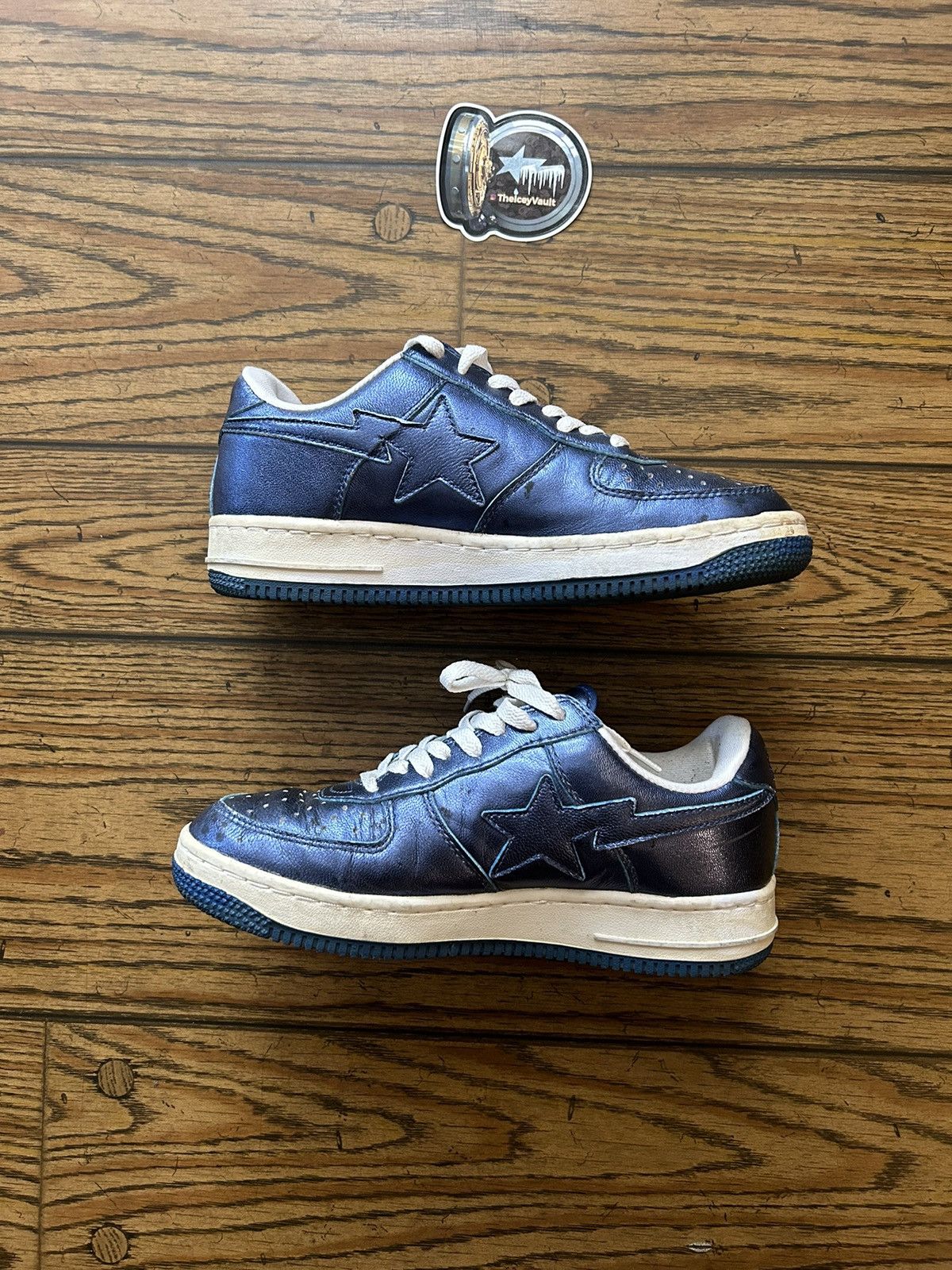 Bape Bape OG Navy Glitter Bapestas 8 Size US 8 / EU 41 - 2 Thumbnail