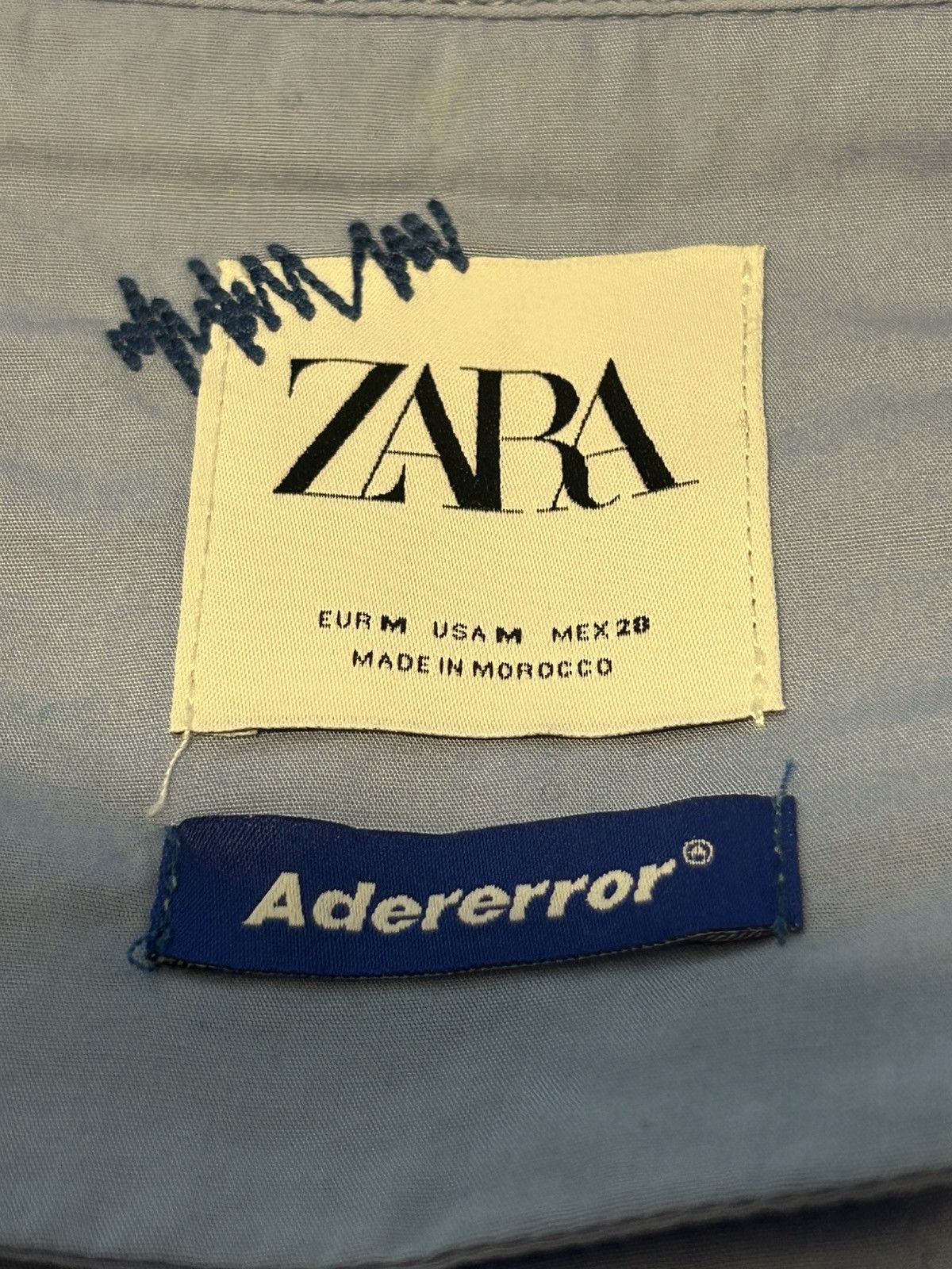 Ader Error × Zara Ader Error x Zara Blue Button Down Shirt Size US M / EU 48-50 / 2 - 4 Thumbnail