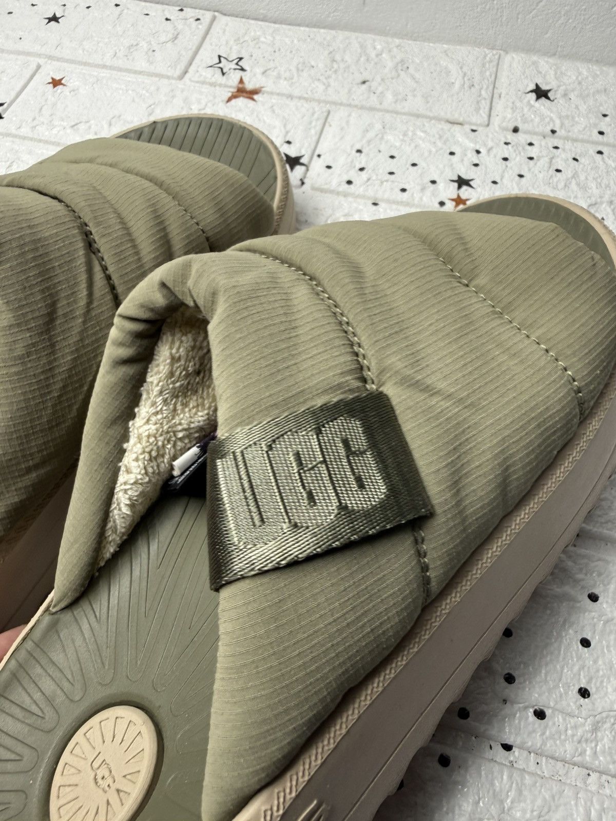 Ugg UGG Maxxer Slide Flip Flop Men US10 UK9 EUR43 Moss Green Size US 10 / EU 43 - 3 Thumbnail