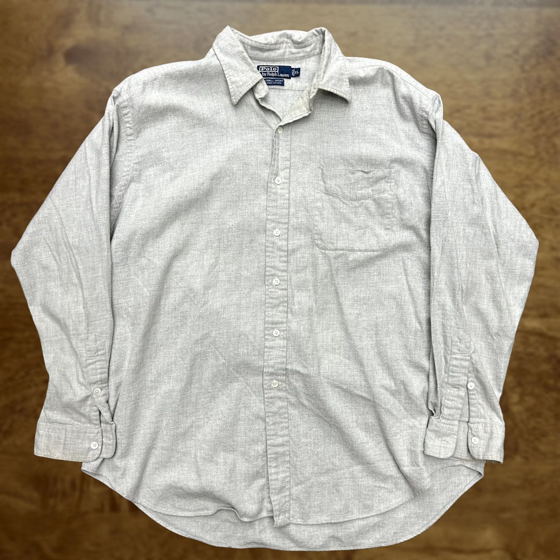Polo Ralph Lauren Polo Ralph Lauren Shirt Mens XL Gray Cotton Button Down Casual Lowell Sport Size US XL / EU 56 / 4 - 1 Thumbnail