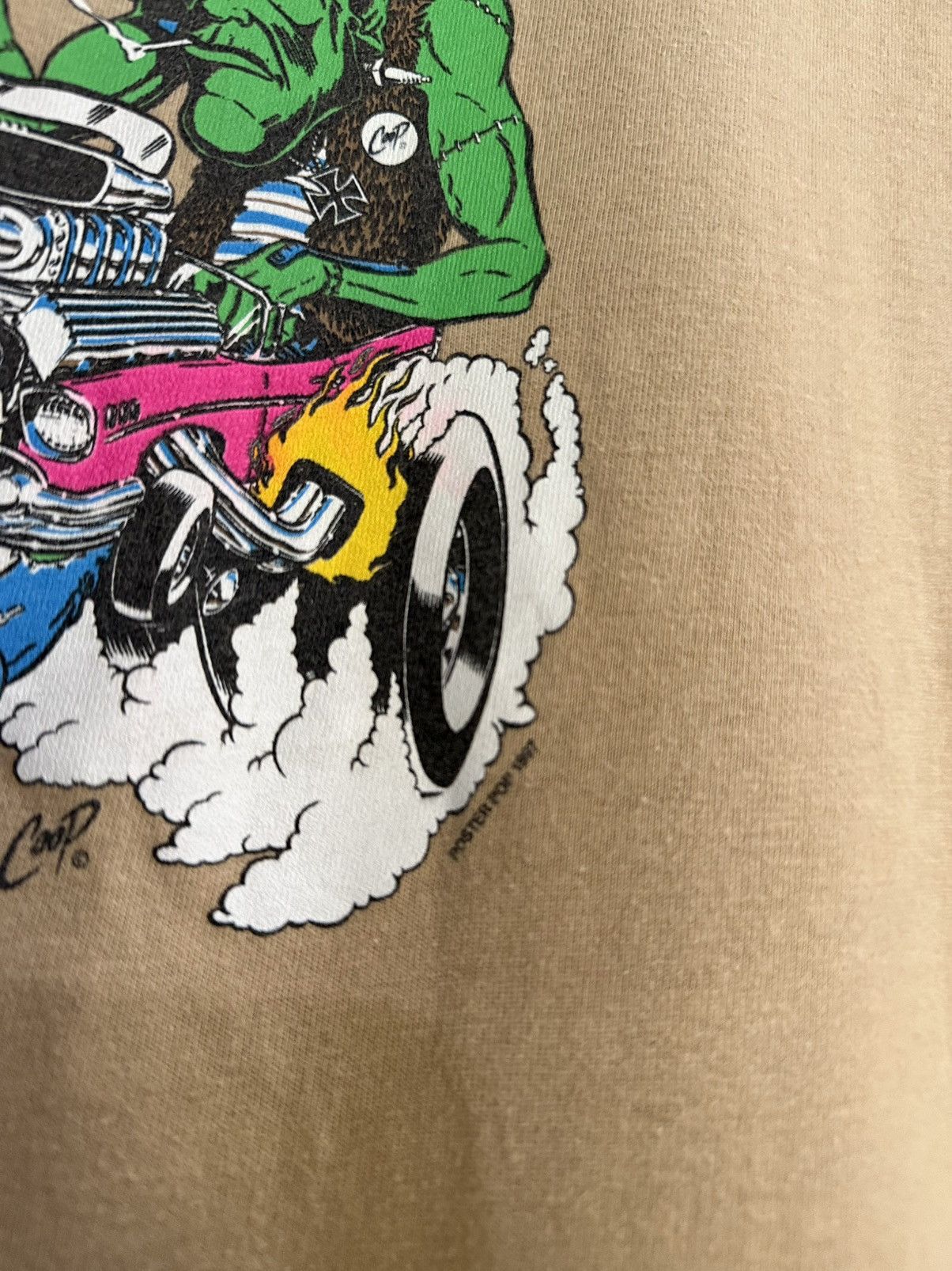 Sex Skateboards Vintage 90s COOP Poster Pop Rat Fink Skateboard Faded Tee Size US M / EU 48-50 / 2 - 4 Thumbnail