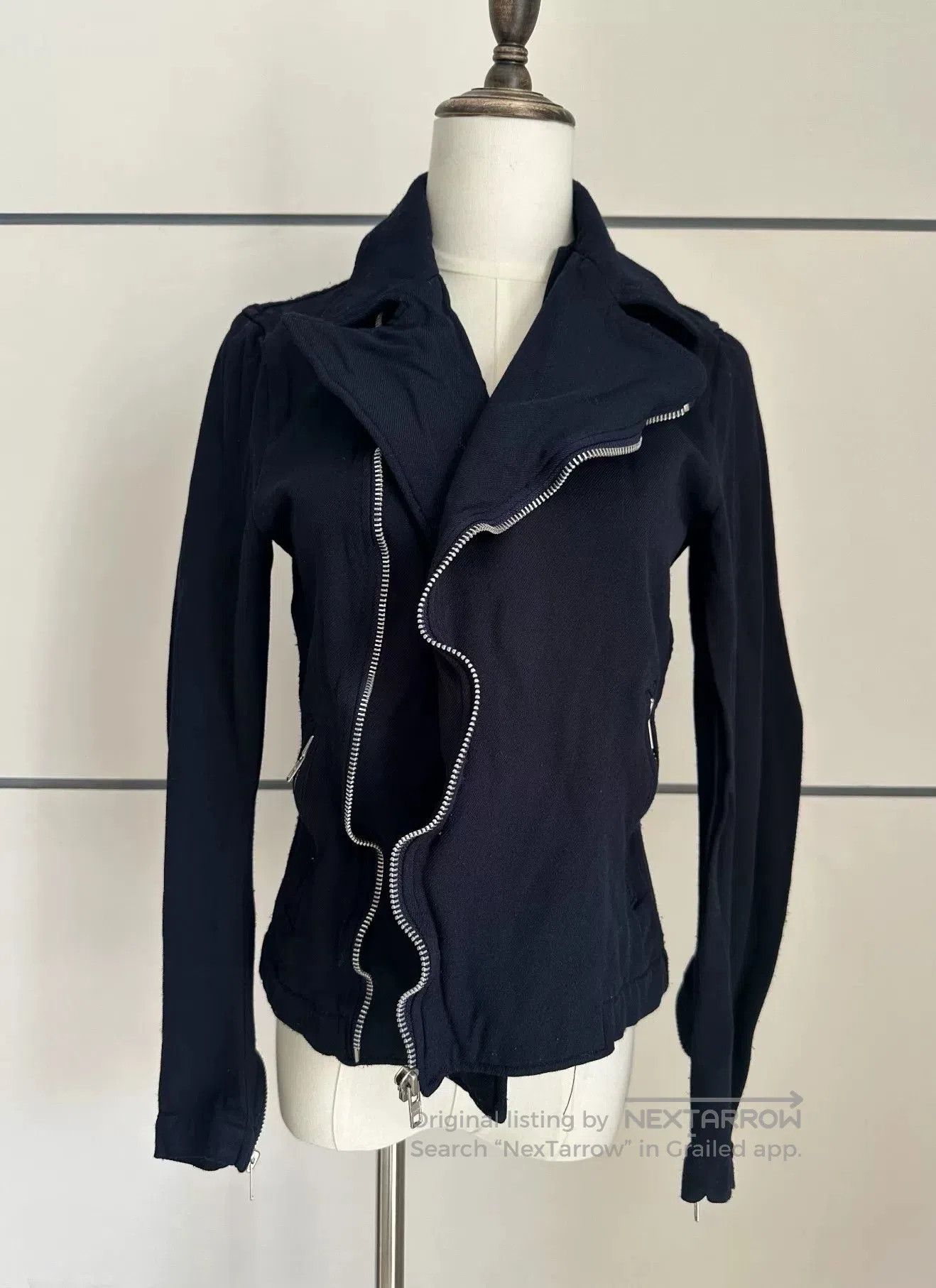 Comme des Garcons COMME DES GARCONS Wool Motorcycle Jacket. Size US XS / EU 42 / 0 - 1 Thumbnail