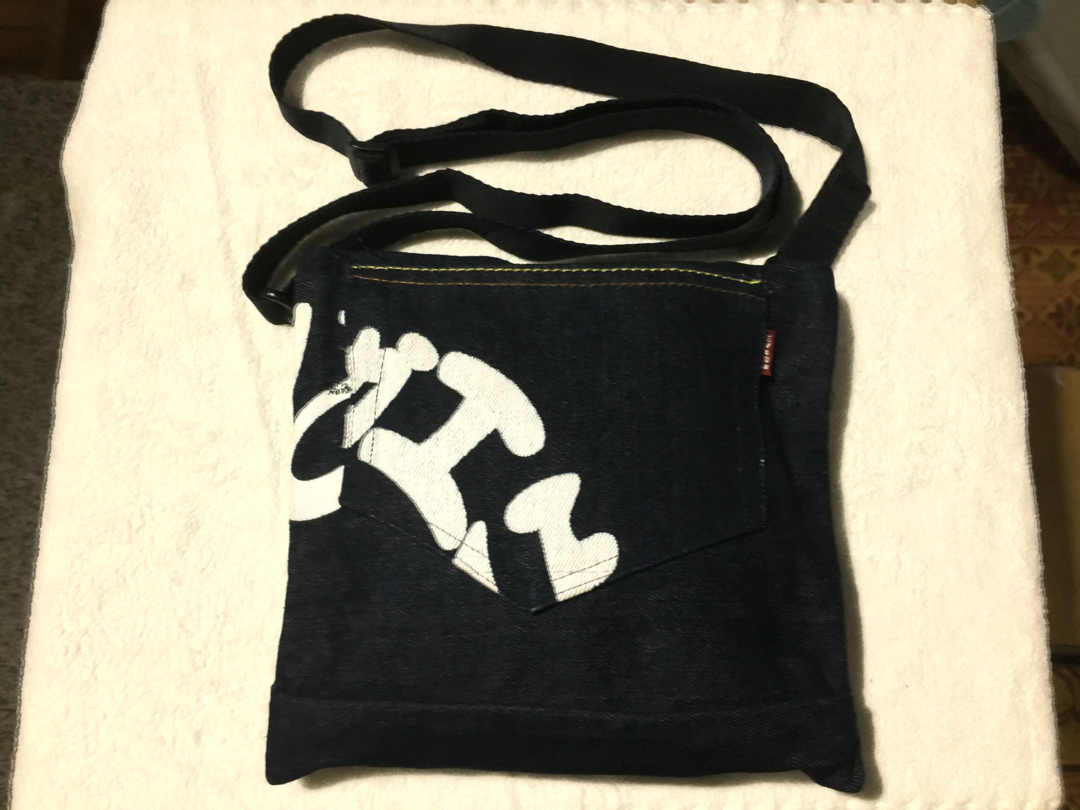 Vintage Custom Denim Evisu Brand Sling bag Size ONE SIZE - 2 Thumbnail