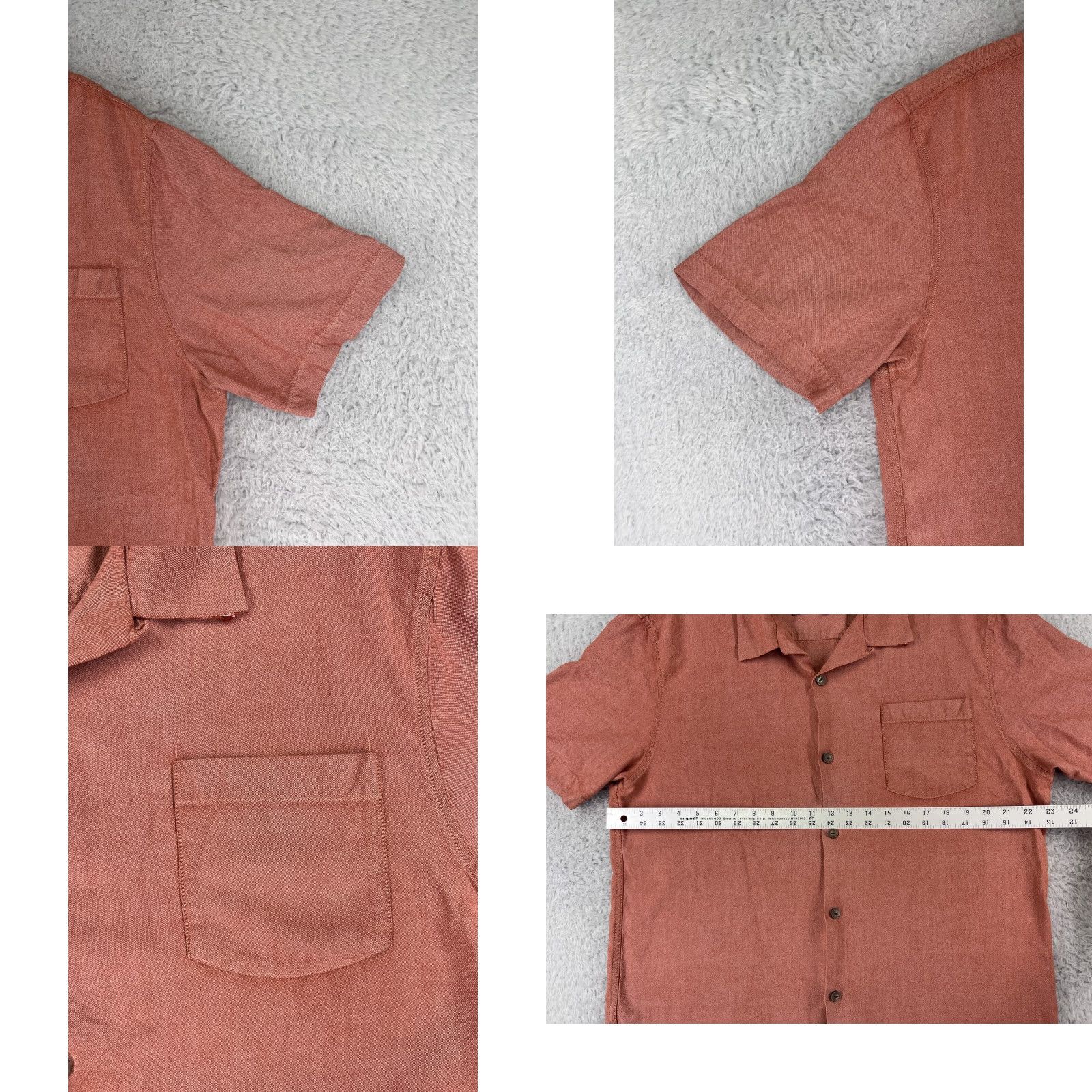 Tommy Bahama Tommy Bahama Shirt Mens XL Red Silk Button Up Pocket Camp Hawaiian Size US XL / EU 56 / 4 - 8 Thumbnail