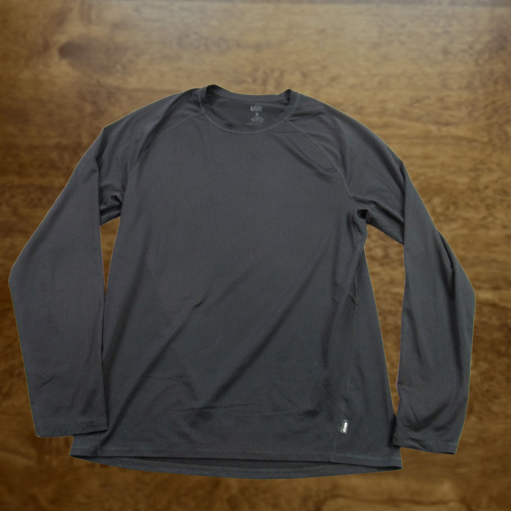 Vintage REI Shirt Mens M Long Sleeve Crew Neck Black Stretch Lightweight Workout Shirt Size US M / EU 48-50 / 2 - 1 Thumbnail