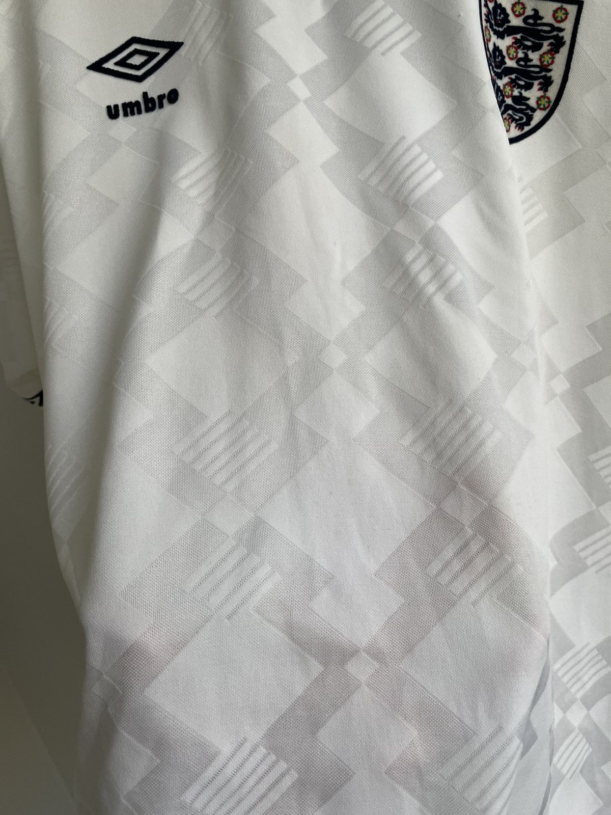Vintage England 1990 1991 1992 Football Shirt Soccer Jersey Umbro Size US L / EU 52-54 / 3 - 12 Thumbnail