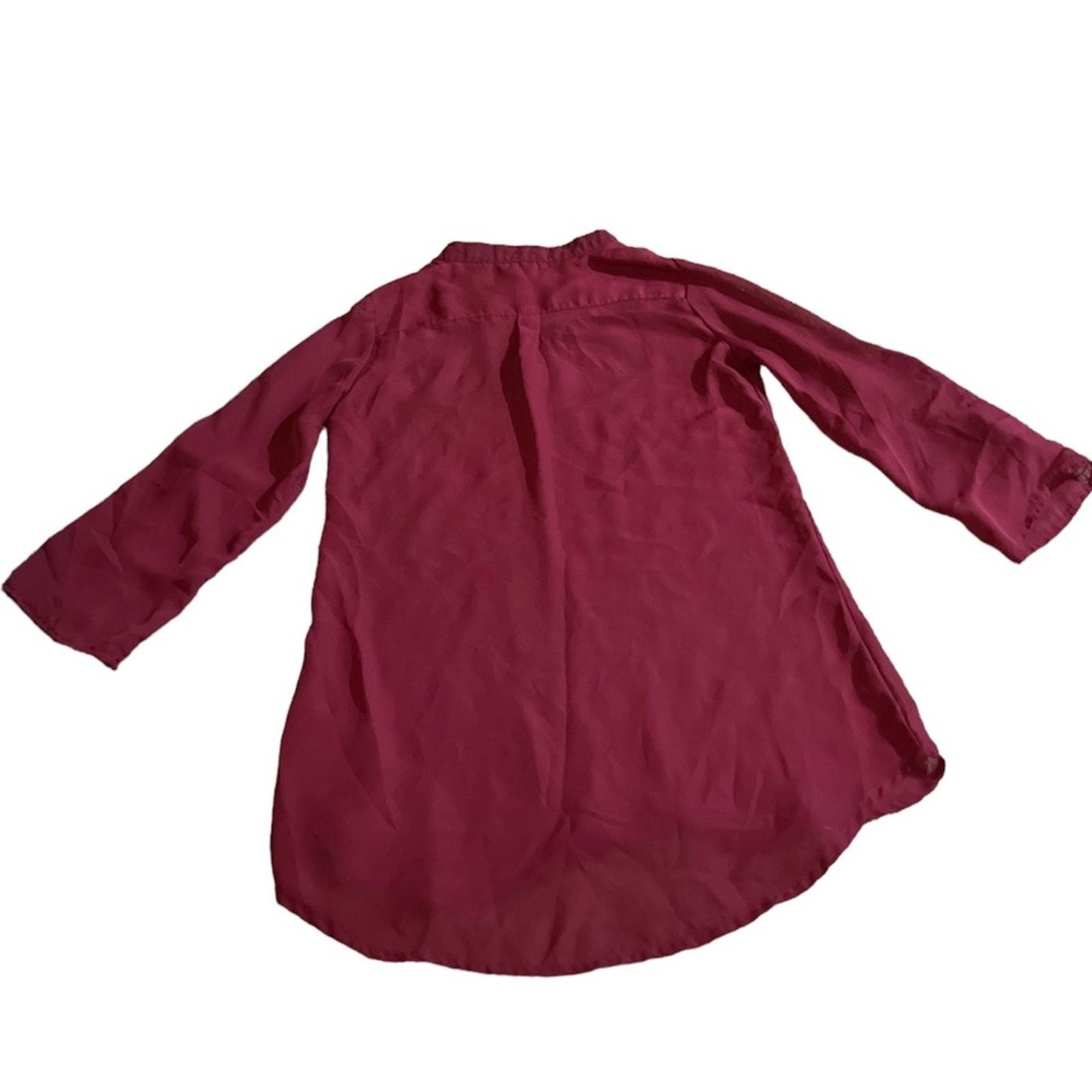Other Maroon/Red Rue 21 Blouse Size S / US 4 / IT 40 - 2 Thumbnail