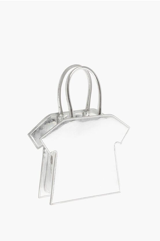 MSGM og1mm0724 Size: OS / Glossy Shoulder Strap Hand Bag Silver Size ONE SIZE - 2 Thumbnail