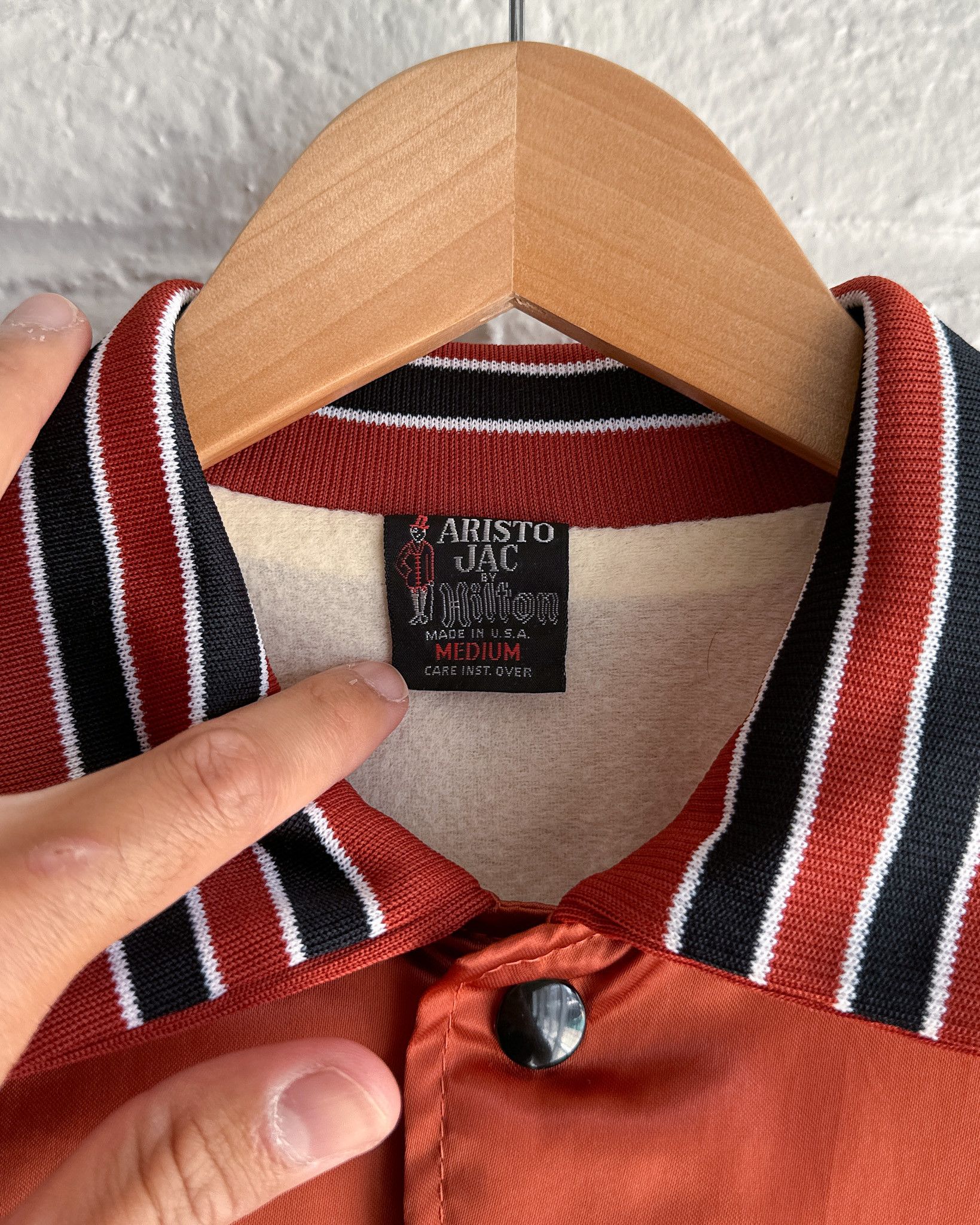 Vintage Vintage 1980s Aristo Jac Satin Snap Button Jacket Men's M Size US M / EU 48-50 / 2 - 3 Thumbnail