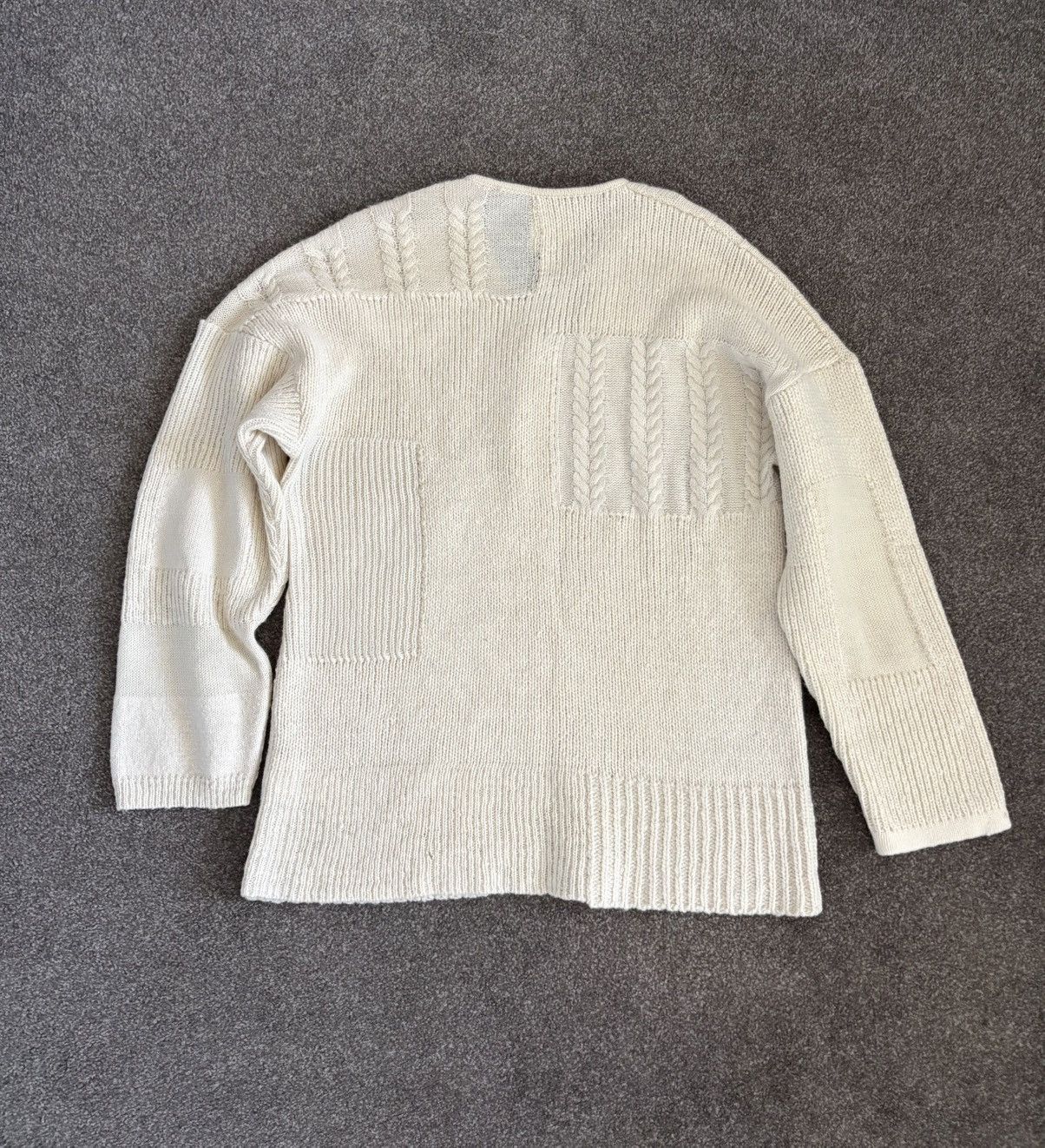 Visvim FW19 Visvim Highland V-Neck Wool Patchwork Sweater Size US L / EU 52-54 / 3 - 2 Thumbnail