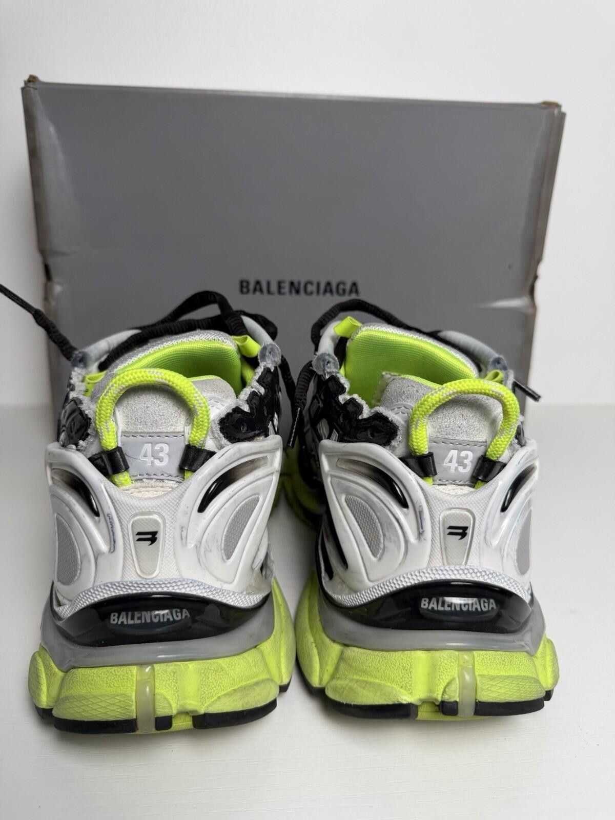 Balenciaga Balenciaga Track Sneakers White Black Neon Yellow Men EU 43 Size US 10 / EU 43 - 4 Thumbnail