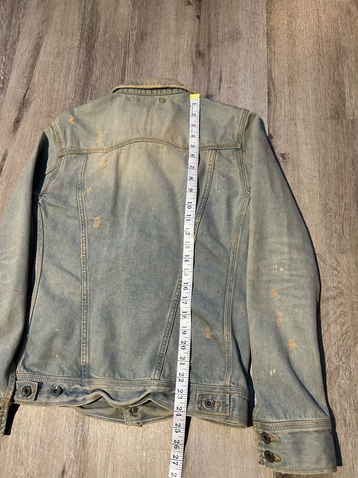 GOA Vintage GOA Mudwash Distressed Selvedge Denim Jacket Size US S / EU 44-46 / 1 - 8 Thumbnail