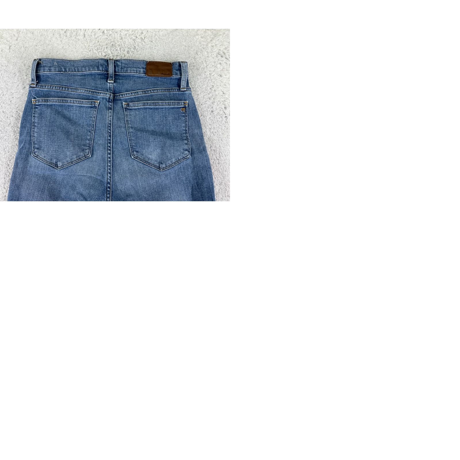 Madewell Madewell Jeans Womens 27 Blue Denim High Rise Skinny Leg Cotton 27x27 Jeans Women's 27 Blue 10" Rise Size 27" / US 4 / IT 40 - 10 Thumbnail