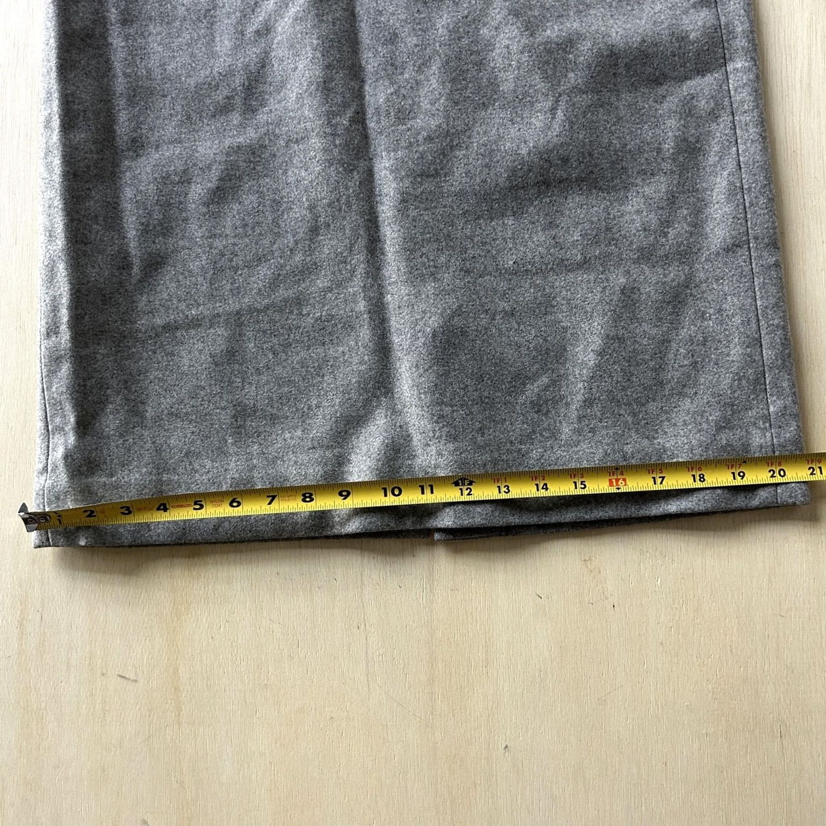 J.Crew J.Crew Skirt Womens 12 Gray Wool Pencil Knee Length Lined Workwear Office Career Size 34" / US 12 / IT 48 - 7 Thumbnail