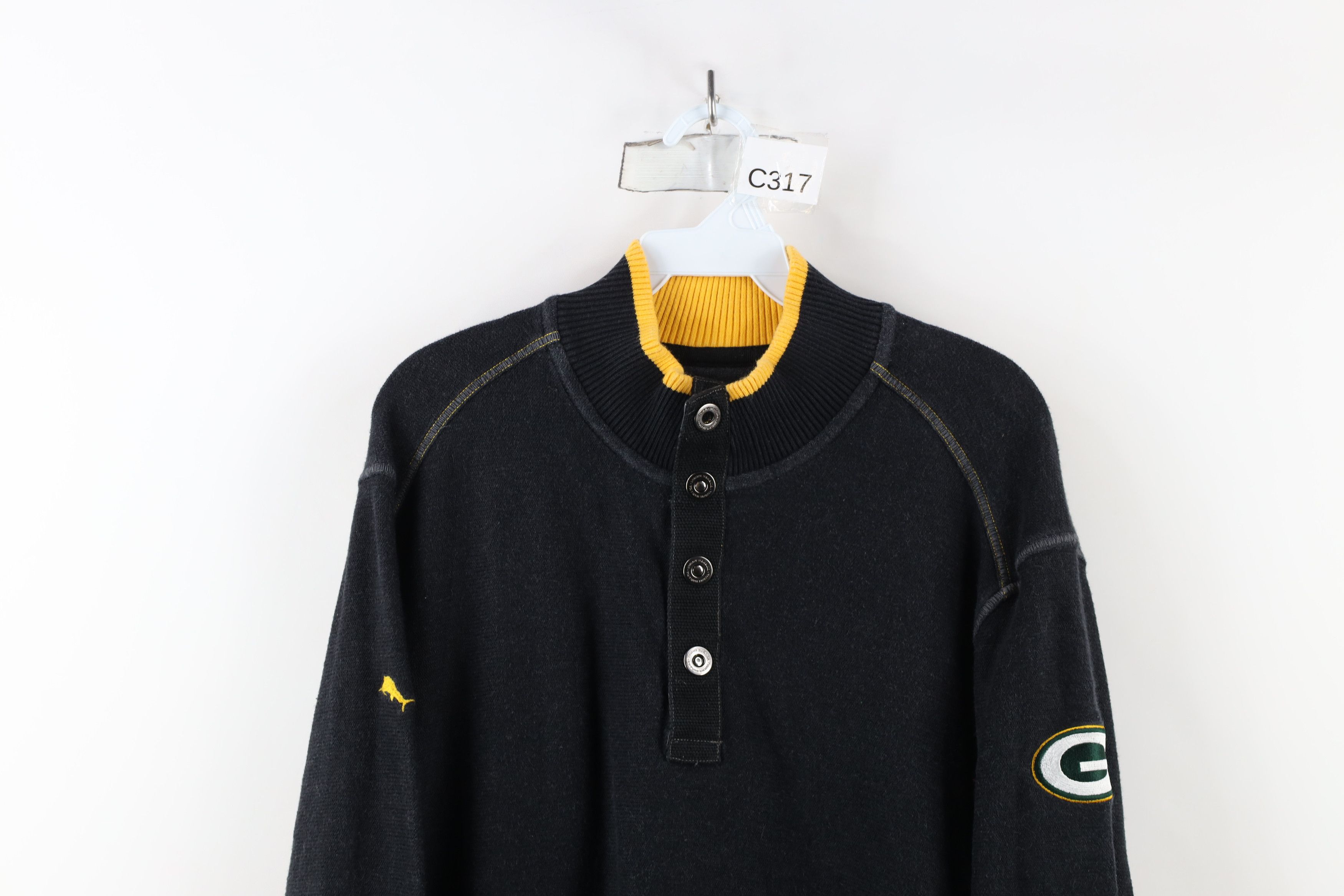 Tommy Bahama × Vintage Tommy Bahama x NFL Bay Packers Football Knit Henley Sweater Size US L / EU 52-54 / 3 - 2 Thumbnail