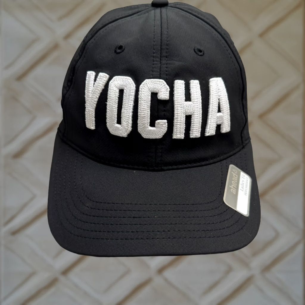 Vintage Ahead Womens Performance Running Hat Cap Adjustable Black Logo Outdoor Sports USA Size ONE SIZE - 1 Thumbnail