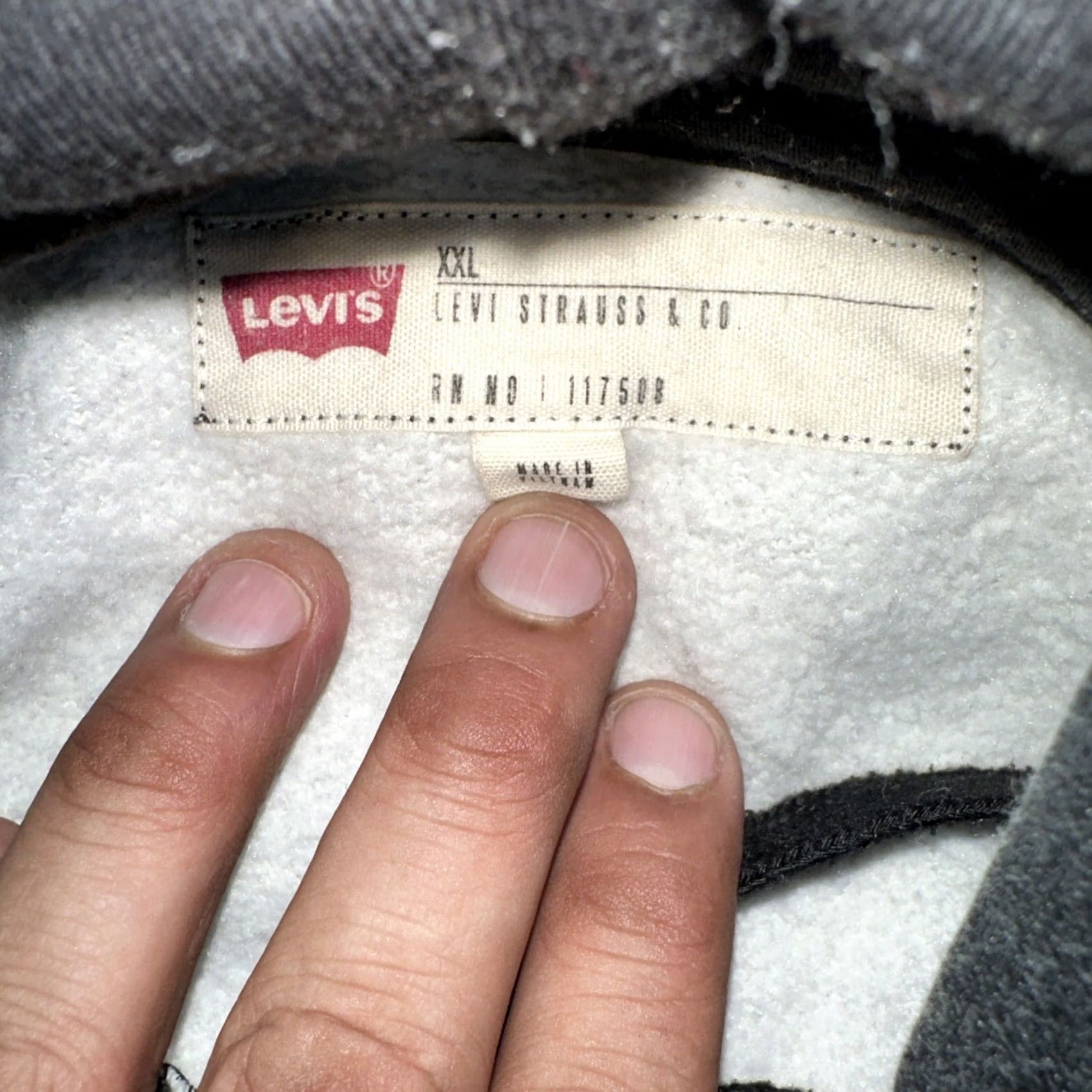 Levi's VINTAGE Men’s Levis Hoodie Black 2XL Pullover Mens Hoodies Black Levis 2XL Size US XXL / EU 58 / 5 - 2 Thumbnail