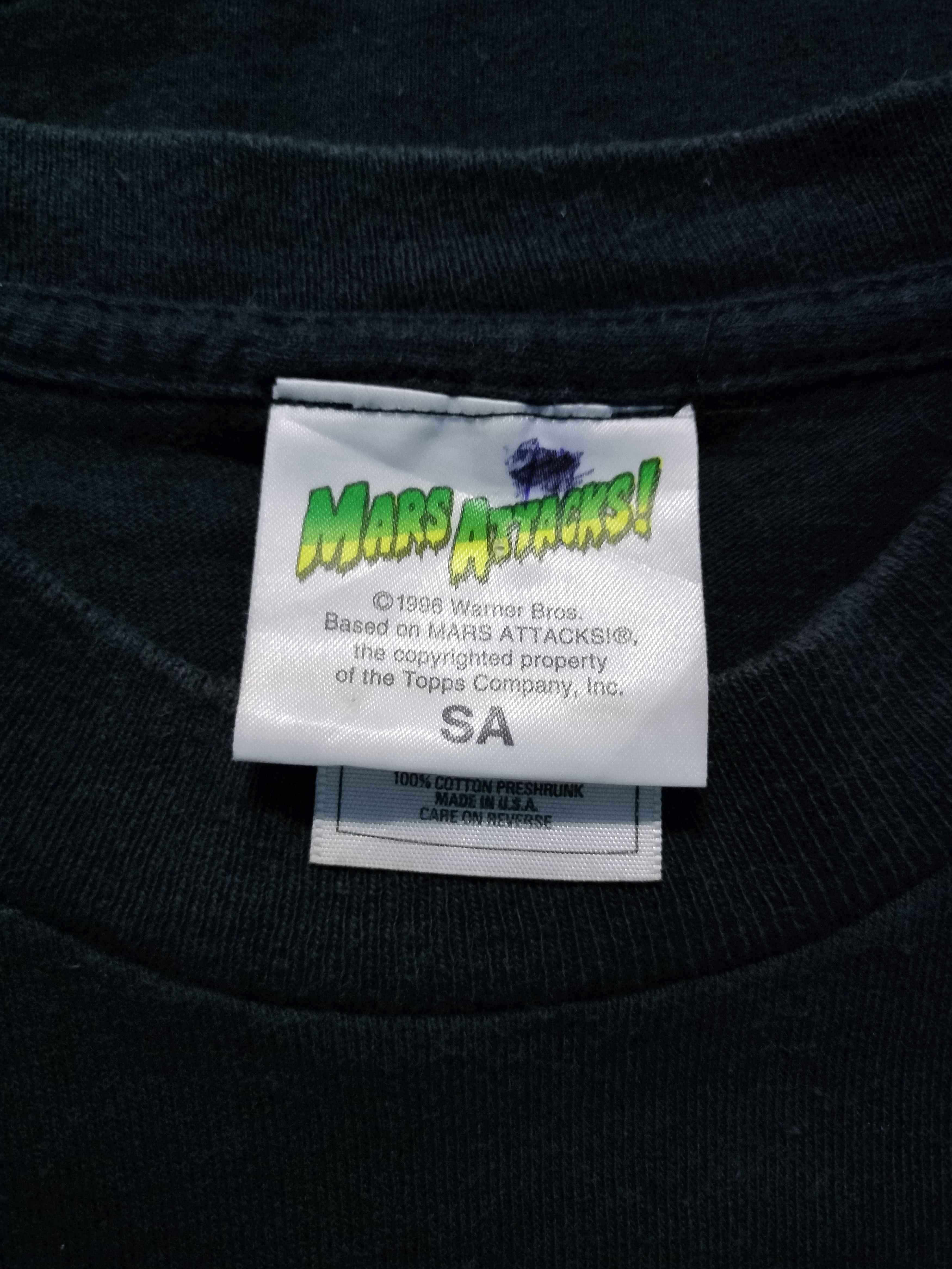Vintage vintage 90s MARS ATTACKS movie film tshirt Size US S / EU 44-46 / 1 - 3 Thumbnail