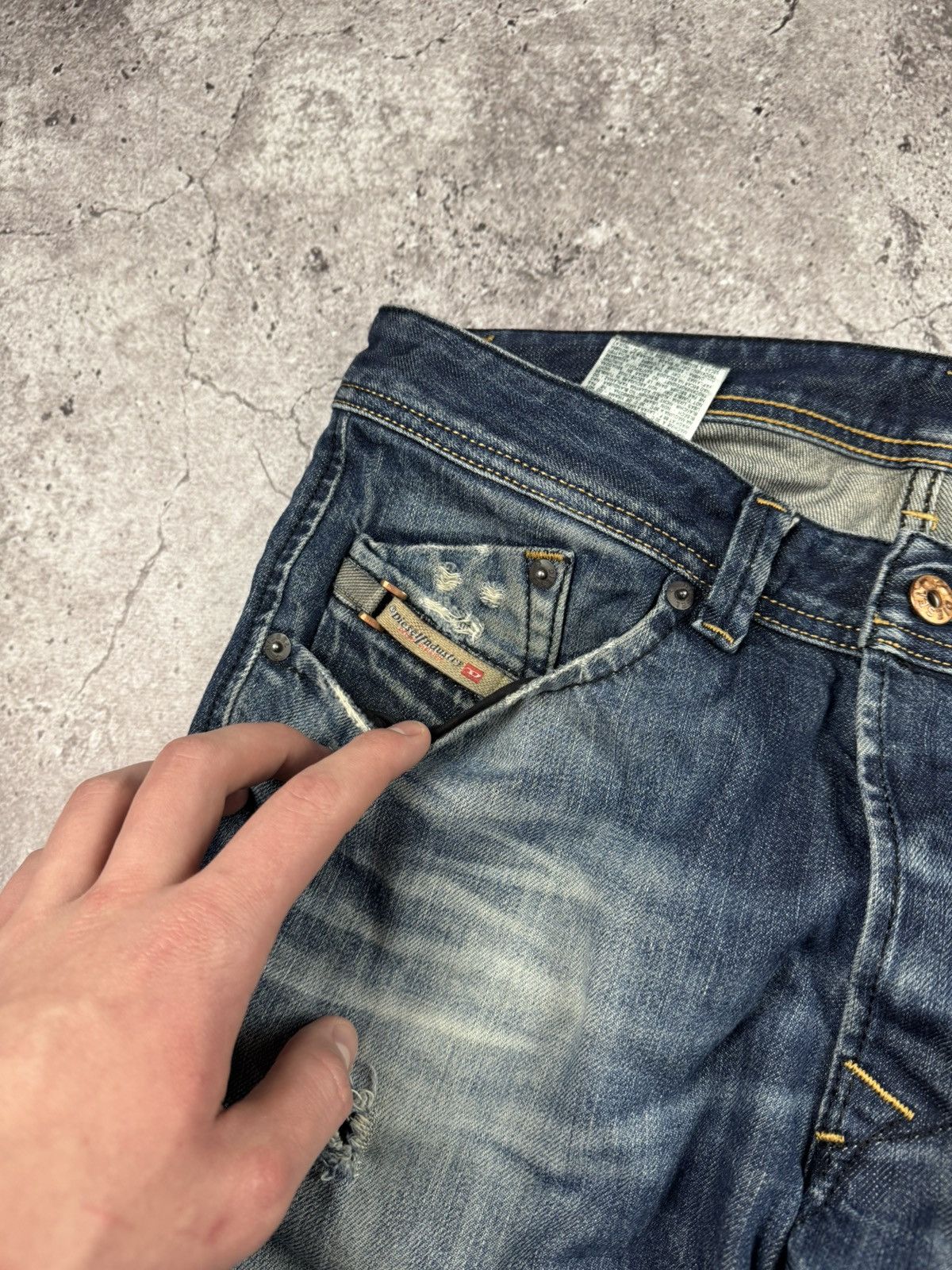 Diesel × Vintage CRAZY FLARED DIESEL JEANS If Six Was Nine japanese style Size US 31 - 7 Thumbnail