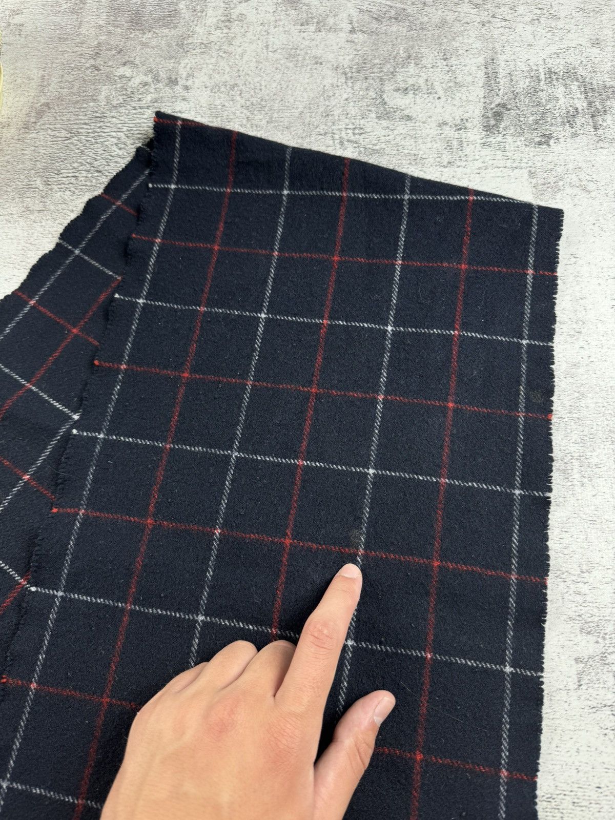 Burberry Burberrys London Vintage Cashmere Luxury Blue England Brown Nova Check Scarf Size ONE SIZE - 9 Thumbnail