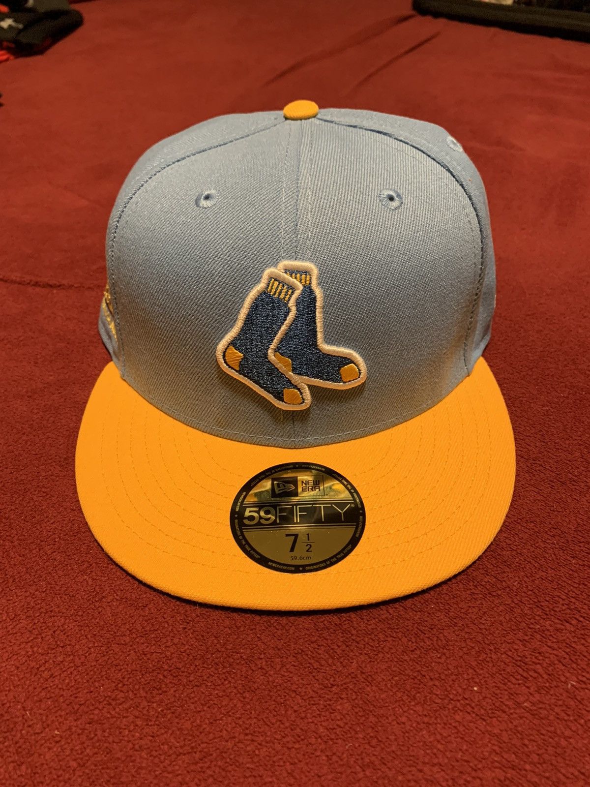 Hat Club Boston Red Sox Size 7 1/2 Fitted with Patch Size ONE SIZE - 1 Thumbnail