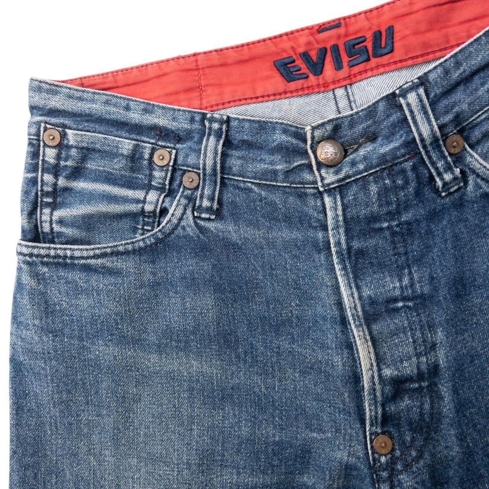 Evisu Vintage 2000s Evisu Embossed Double Gull Denim Jeans SizeW30 Size US 30 / EU 46 - 5 Thumbnail