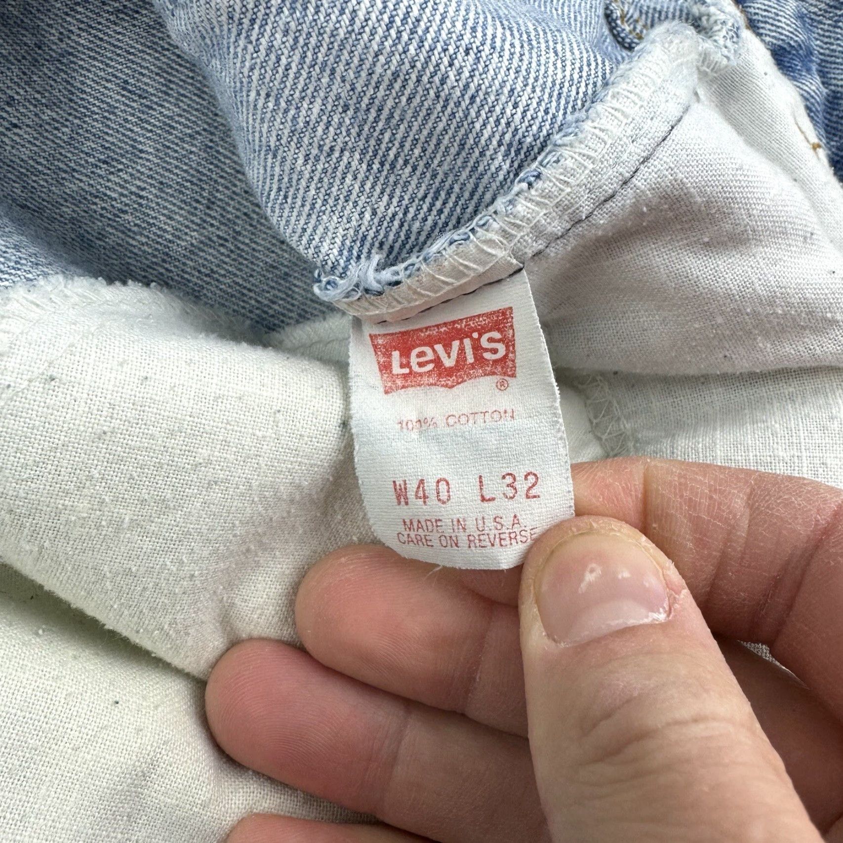 Levi's VINTAGE Levi's 540 Jeans Men's Adult 40x32 Blue Distressed 80s Made In USA USA 90s 80s Size US 40 / EU 56 - 7 Thumbnail
