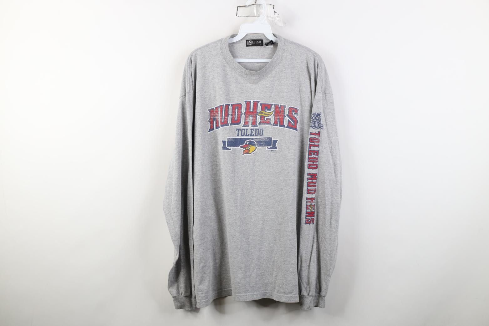 Vintage Vintage Y2K 2006 Mud Hens Baseball Long Sleeve T-Shirt Size US XL / EU 56 / 4 - 1 Thumbnail