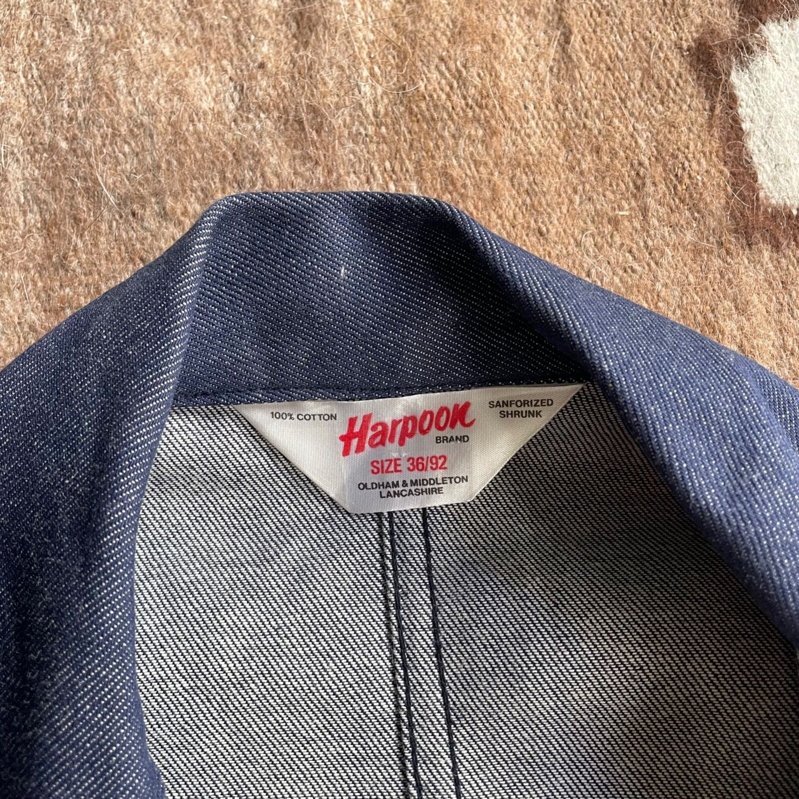 Le Laboureur Harpoon Sanforized Shrunk Vintage Chore Crop Jacket 9144AC Size US M / EU 48-50 / 2 - 3 Thumbnail