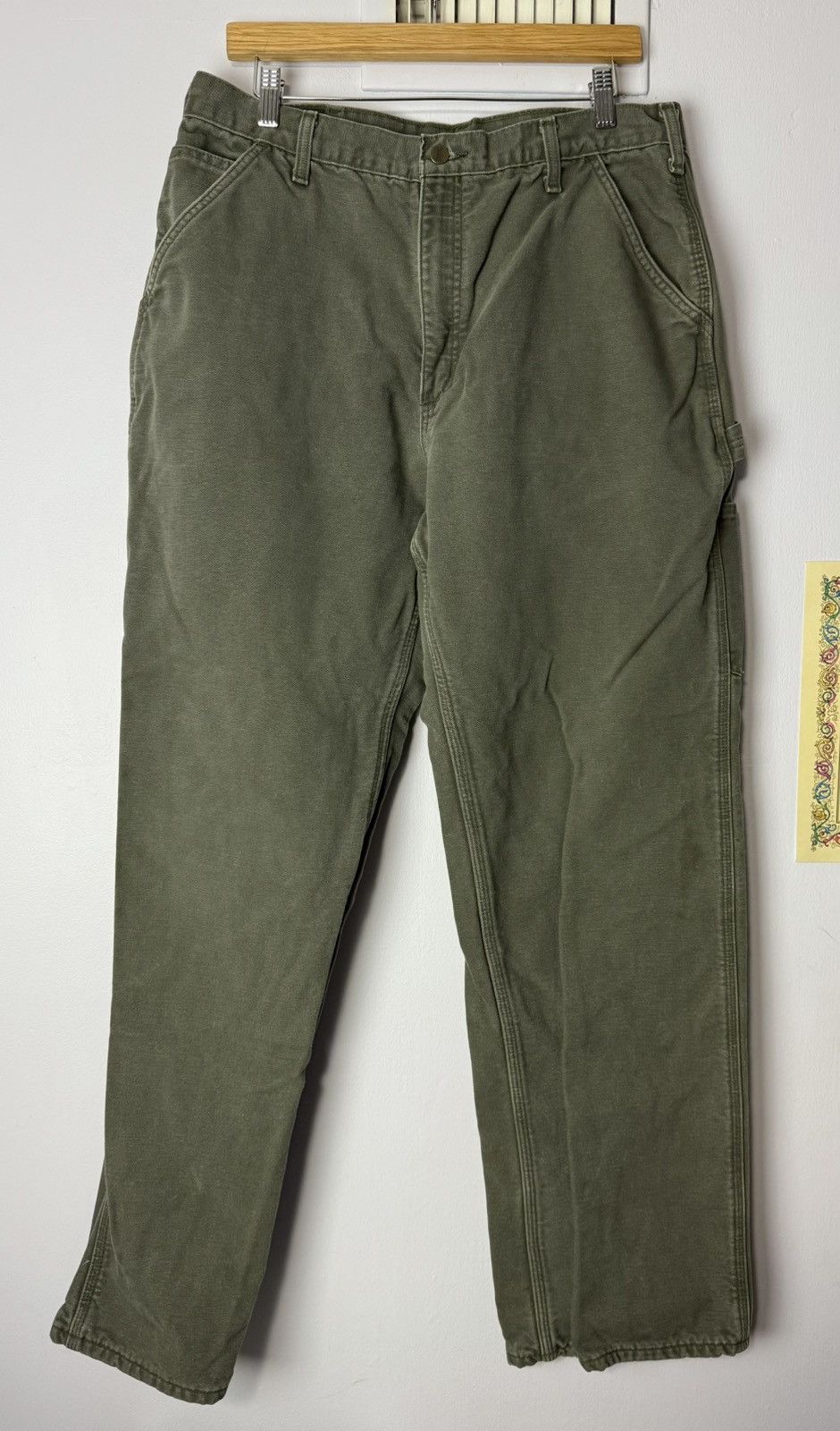 Carhartt Carhartt Vintage Carpenter Pants Flannel Lined Size US 34 / EU 50 - 1 Thumbnail