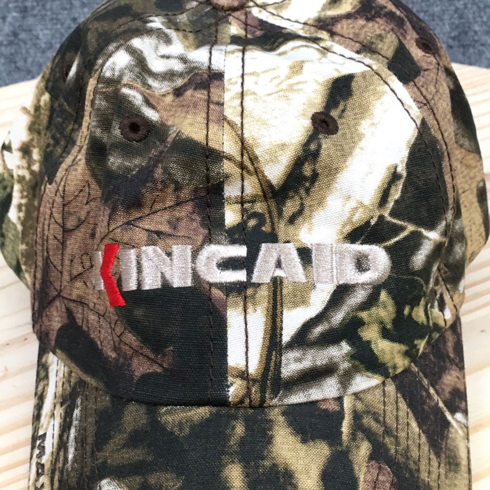 Vintage The Max Hat Baseball Cap Unisex Brown Camo OSFA Adjustable Embroidered Size ONE SIZE - 3 Thumbnail