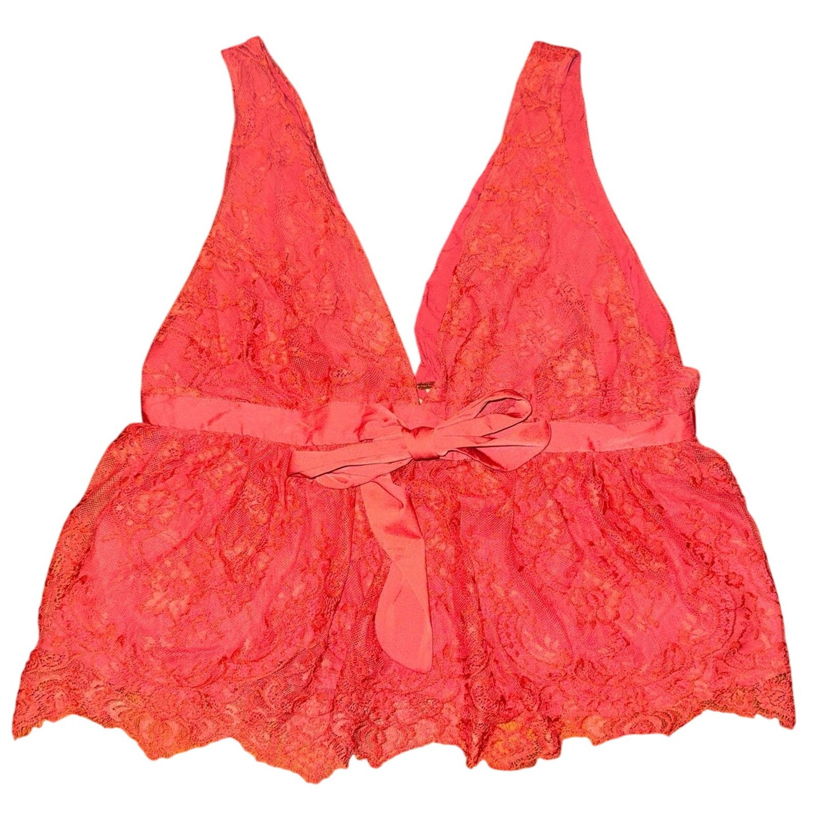 Free People FREE PEOPLE Chante Lace Babydoll Tank Frenchie Kiss Size XL Size XL / US 12-14 / IT 48-50 - 8 Thumbnail